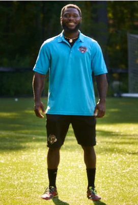 Real Boston FC coach Wisdom Asaba