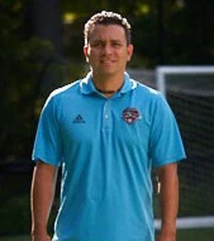 Diego Lopez coaching with Real Boston FC